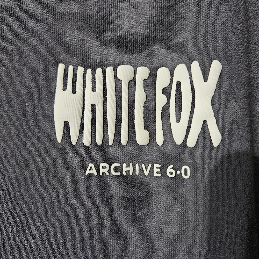 White Fox Archive 6-0 Gray Hoodie Small Medium - Picture 4 of 7